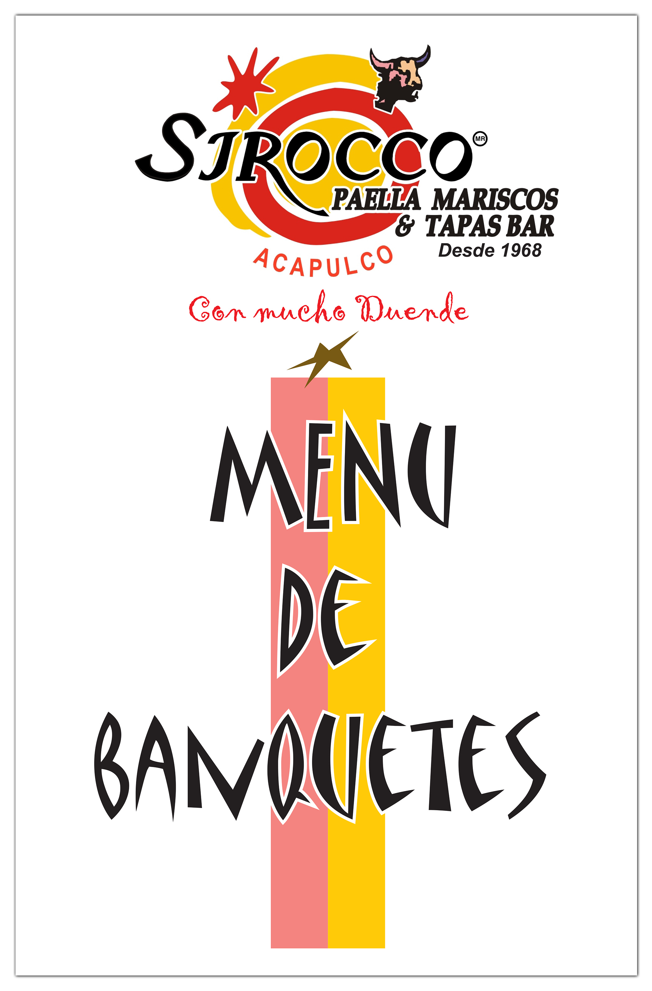 Menú Banquetes Sirocco Acapulco